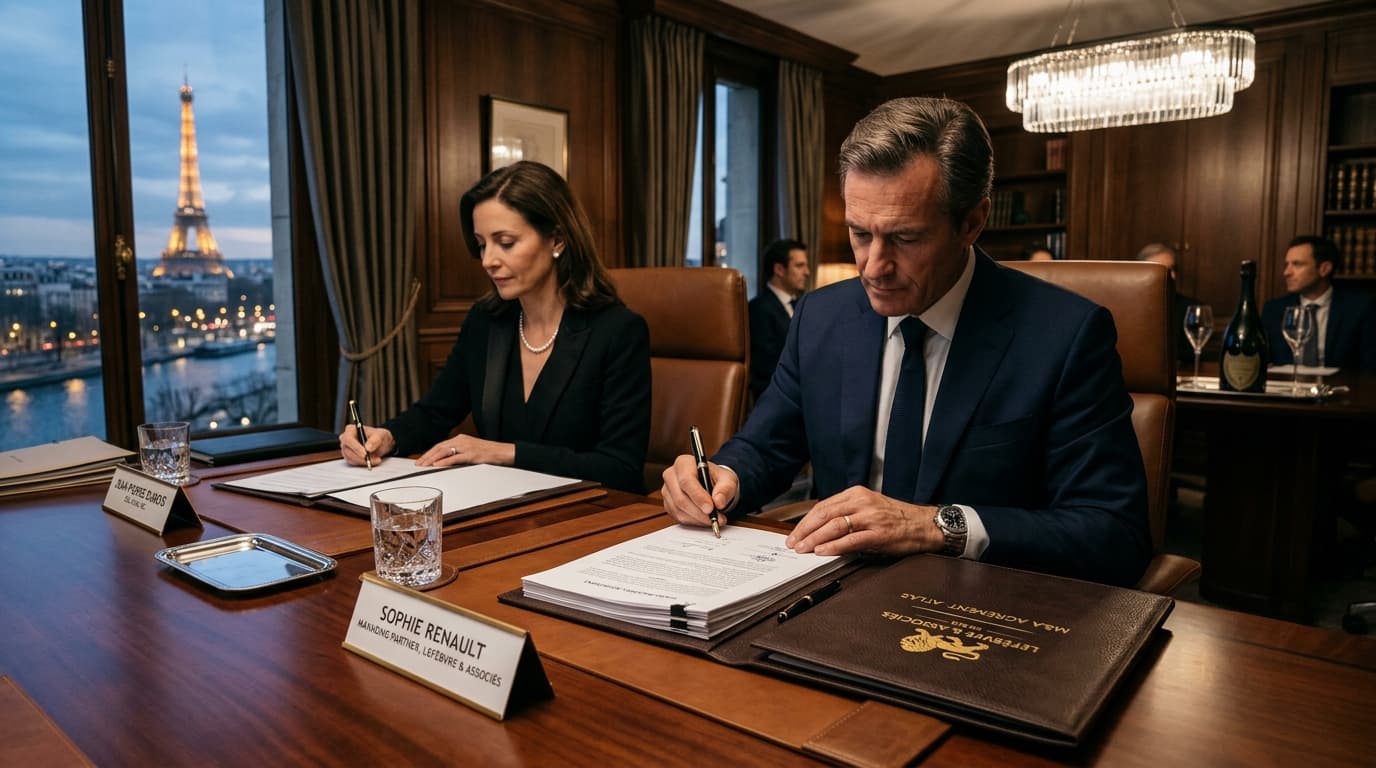Signature d'opération M&A et conseil juridique